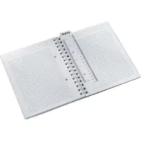 Leitz WOW notitieboek A5 vierkant, met PP kaft 46410001 160 Pagina's 80 vellen Wit