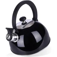 Orion Serie - RVS Waterkoker met Fluit - Zwart - 1,5 l