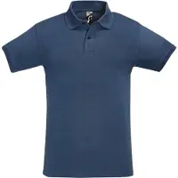 Sols Heren Perfect Pique Korte Mouw Poloshirt (Denim)