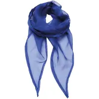 Premier Uniseks sjaal van chiffon in kleuren voor volwassenen (Koningsblauw)