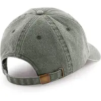 Beechfield Unisex Laag Profiel Vintage Denim-Look Cap (Vintage Olijf)