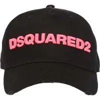 Dsquared2 Logo honkbalpet (Zwart/roze)