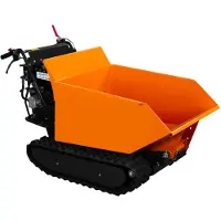 Monster Mini rupsdumper, motor aangedreven, benzine, 500 kg laadvermogen, 9 pk, kipper