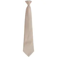 Premier Unisex volwassen kleuren modieuze effen Clip-On stropdas (Khaki)