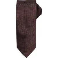 Premier Heren Micro Wafel Formele Work Tie (Bruin)