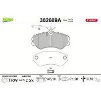 Valeo 302609A Remblokken