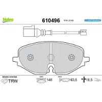 Valeo 610496 Remblokken