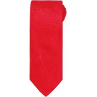 Premier Heren Micro Wafel Formele Work Tie (Rood)