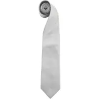Premier Herenmode "Kleuren" Work Clip On Tie (Pakket van 2) (Zilver)