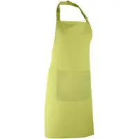 Premier Dames/Dames Kleuren Bipschort Met Zak / Werkkleding (Pakket van 2) (Kalk)