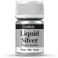 Vallejo - 70790 - Acrylverf - Briljante metallic kleur - Zilver - 35 ml