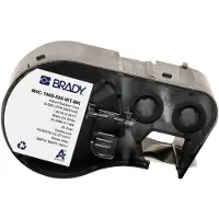Brady M4C-1000-595-WT-BK tape vinyl zwart op wit | 25,4 mm x 7,62 m (origineel)