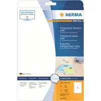 Herma 4375 transparante etiketten A4 mat 210 x 297 mm (25 etiketten)