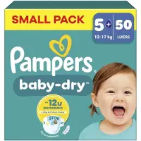 Pampers - Baby Dry - Maat 5+ - Small Pack - 50 Stuks - 12-17 kg