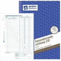 Avery Zweckform kasverslag/318 DIN A5 staand wit 50 vel (Duitstalig)