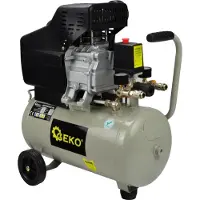 GEKO Oliegesmeerde luchtcompressor - 24L - 8 bar - 210 L/min - Staal - Horizontaal ontwerp