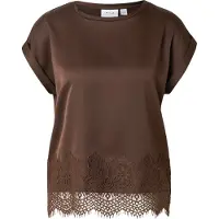 Vila Blouse 'VIELLETTE' donkerbruin
