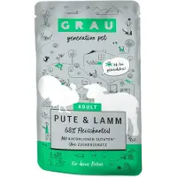 Grau Adult Graanvrij Kattenvoer - Kalkoen & Lam - Pouch