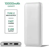 V-TAC VT-3527-S Power Banks met LED-scherm - Zilveren behuizing - 10000mAh