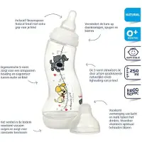 Difrax Woezel & Pip S-fles natural 250 ml