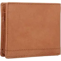 Camel active Wallet gemaakt van leer met RFID safe - Maat menswear-OS - Cognac