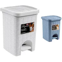 Stefanplast pedaalemmer 6 liter 20,5 x 20,5 x 28 cm wit