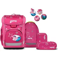 Ergobag cubo light Schooltas set 6-delig paars