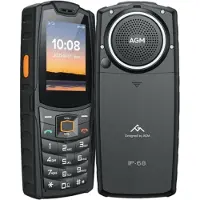 AGM Mobile Mobiles M6 - 4G EXTREEM LUIDE telefoon met grote toetsen - schokbestendig & IP69 waterdicht - 16GB - Zwart