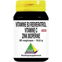 Snp Vitamine B3 resveratrol gebufferde vitamine C zink 30 vcaps