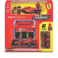 Bburago Voiture 1/43 Formule 1 Pit Stop Ferrari SF 2024 + 1 Formule 1 #Leclerc