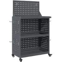 vidaXL Gereedschapswagen Antraciet 65 x 35 x 111 cm Koudgewalst staal