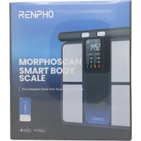 Renpho MorphoScan Slimme personenweegschaal - Met handvat voor volledige bodyscan -23 metric - Volg je voortgang in de app - Zwart