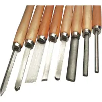 BRÜDER MANNESMANN Houtdraaibeitelset 8 dlg (Hobby) - 691-8