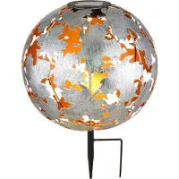 Globo Deco-solarlamp buiten 36749/36749S, alu / grijs / zink, metaal, solar tuinverlichting