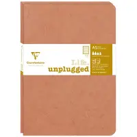 Clairefontaine Schrift A5 lijn 96 pagina's 90gr bruin seal à 2 stuks