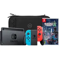 Nintendo Switch Rood/Blauw + Pokémon Legends: Z-A + BlueBuilt Beschermhoes