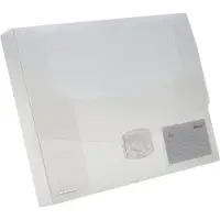 Rexel elastobox Ice transparant rug van 4 cm