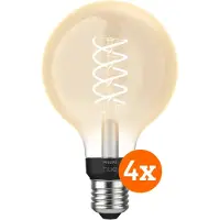 Philips Hue Filamentlamp White Globe E27 4-pack