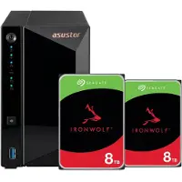 Asustor AS3302T v2 + Seagate IronWolf 16 To (2 x 8 To)