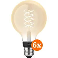 Philips Hue Filamentlamp White Globe E27 6-pack