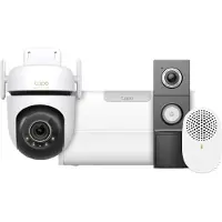 TP-LINK Tapo C530WS + H500 CentralHub + D235 Smart Battery & Wired Doorbell