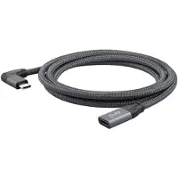 INF 100W USB-C Verlengsnoer - 20Gbps Data & 4K Video - Rechte Hoek Ontwerp 1M
