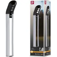Paulmann LED tuinpadverlichting - tuinlamp Soley, alu / grijs / zink, Kunststof, Modern, LED buitenlamp