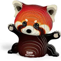 Eugy 3D Puzzel - Rode Panda - Wilde Dieren - Duurzaam - Verzamel Ze Allemaal - 6 Jaar