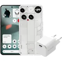 Nothing Tech Nothing Phone (3) 512GB Wit 5G + BlueBuilt Oplader met Usb C Poort 45W Wit