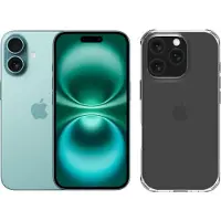 Apple iPhone 16 128GB Groen + BlueBuilt Protective Back Cover Transparant