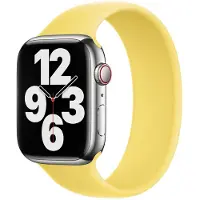 Apple Siliconen solobandje voor de Watch | 44/45/46/49 mm - Maat 9 - Lemon Zest
