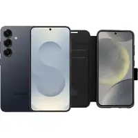 Samsung Galaxy S25 256GB Zilver 5G + BlueBuilt Book Case Zwart
