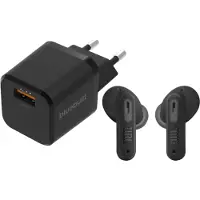 JBL Tune Beam 2 Zwart + BlueBuilt Quick Charge Oplader