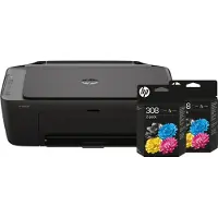 HP DeskJet 2920 All-in-One + 2 zwarte + 2 kleuren cartridges